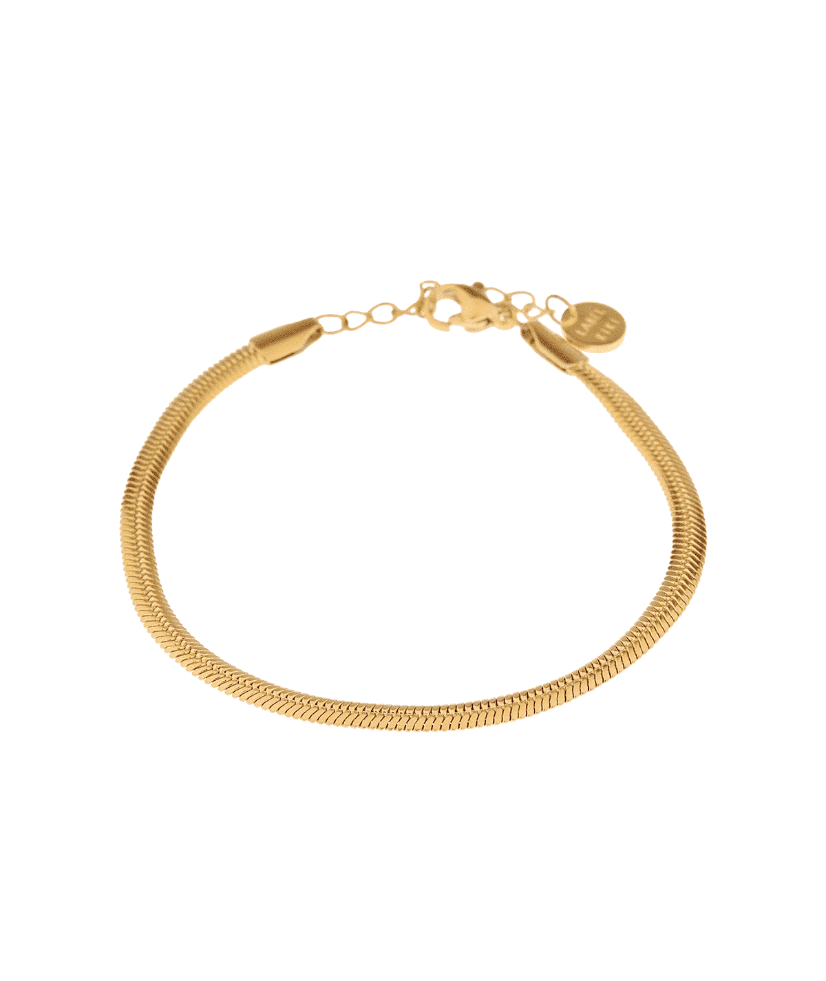 Smooth Snake Gold Bracelet