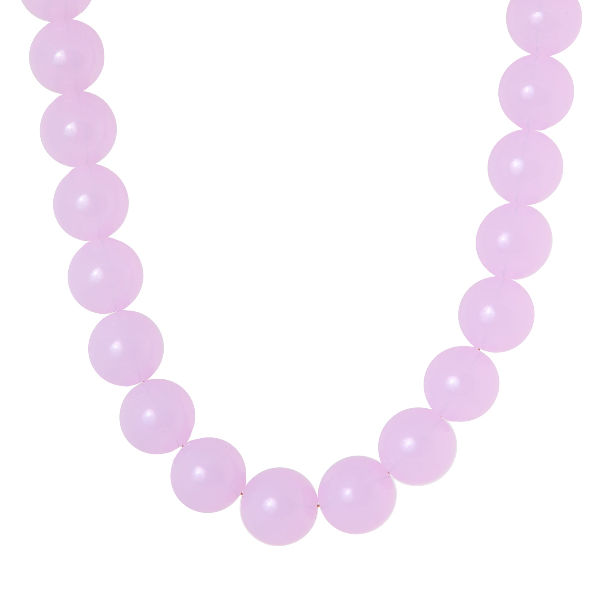 Soft plum necklace silver