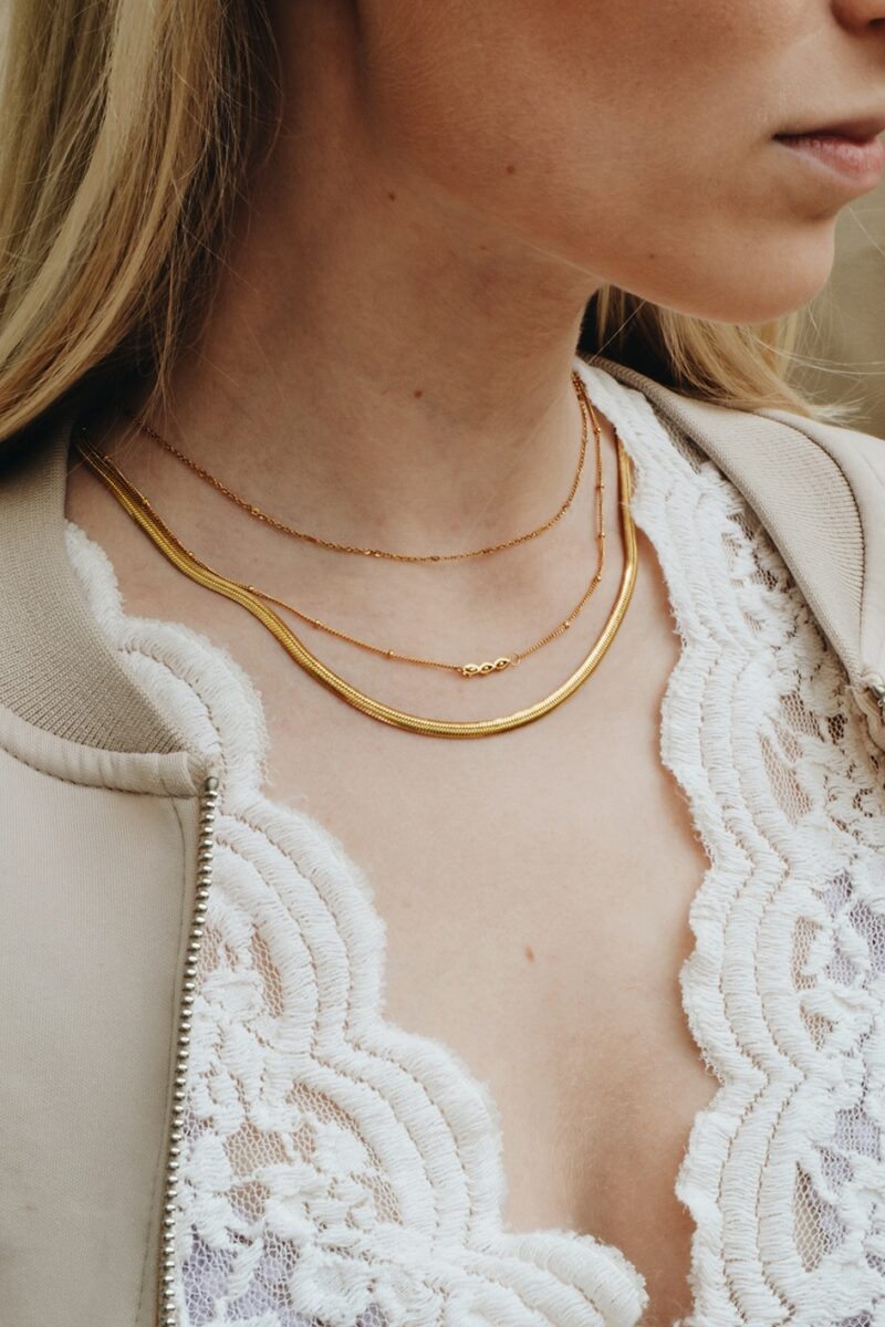 Spacer Necklace Gold Choker