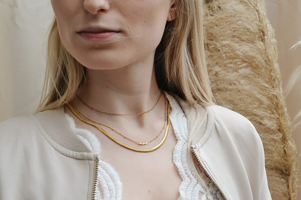Spacer Necklace Gold Choker