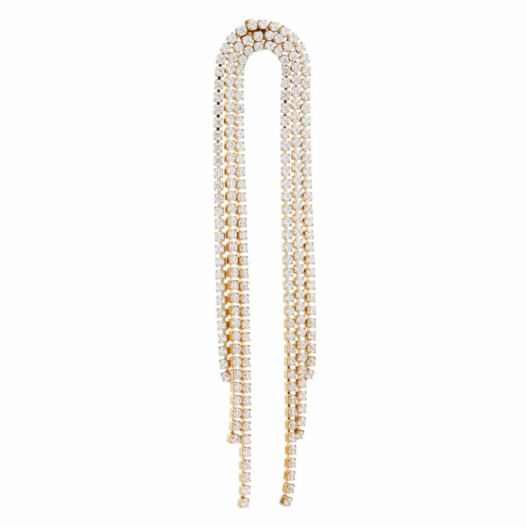 Sparkling rainbow hoop gold