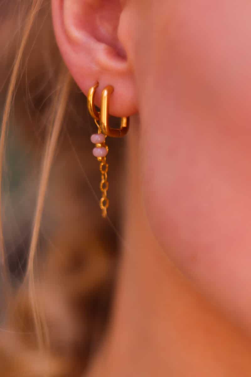 Square hoop gold