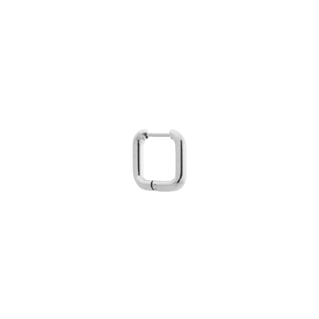 Square hoop silver