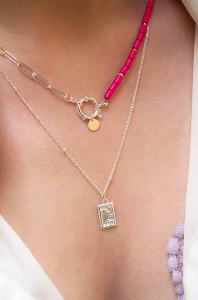 Stairway to heaven necklace silver