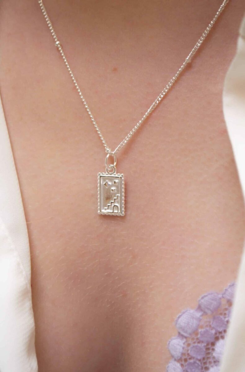 Stairway to heaven necklace silver