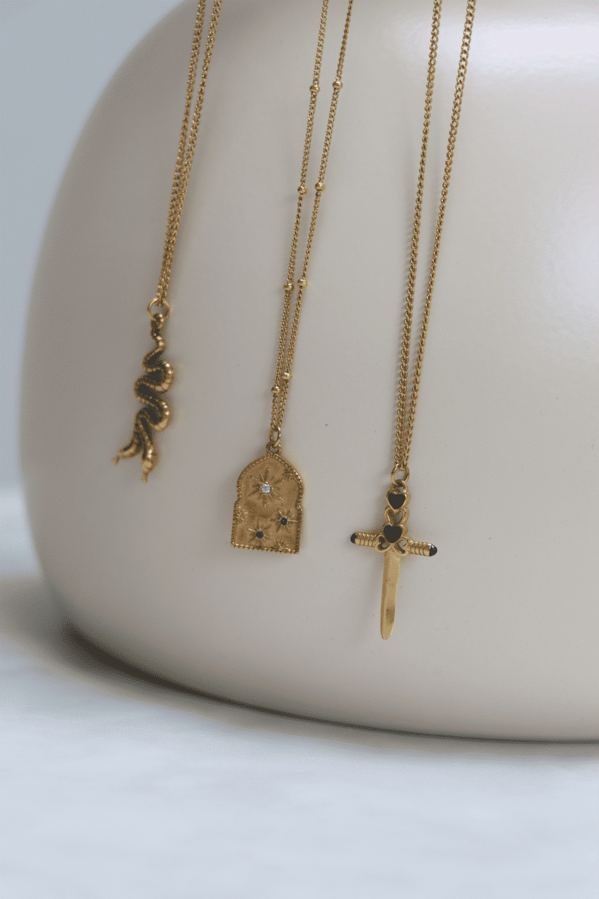 Stargazing necklace gold