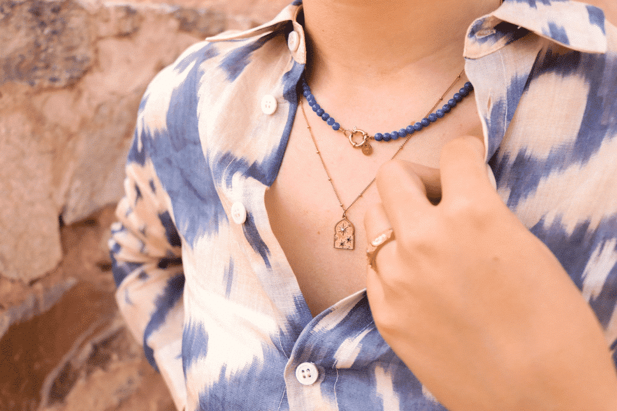 Stargazing necklace gold