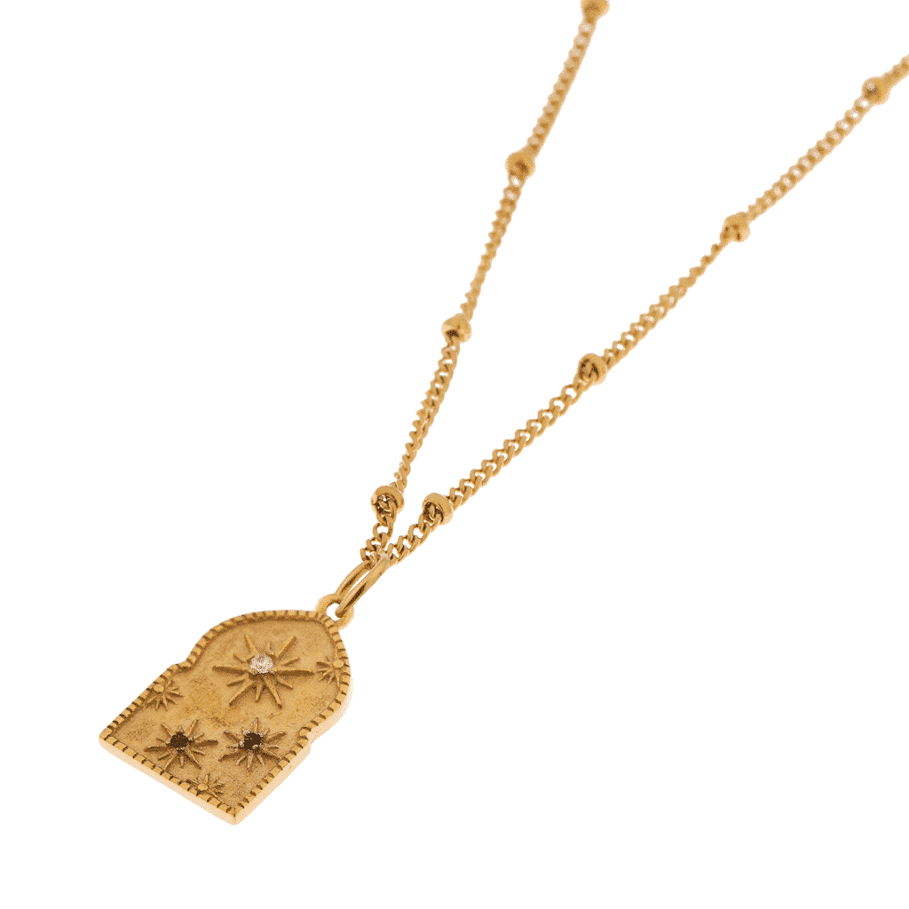 Stargazing necklace gold