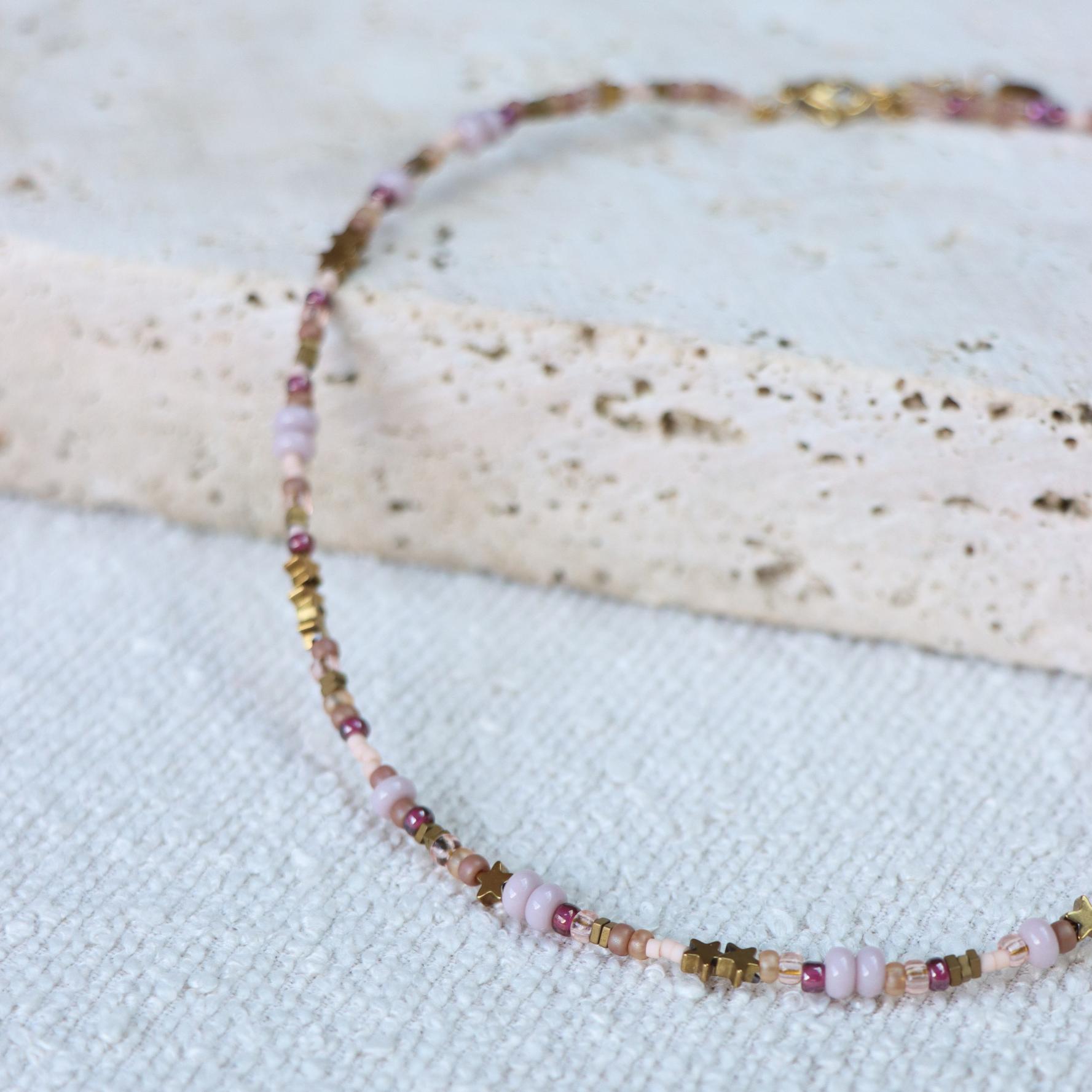 Starry necklace gold
