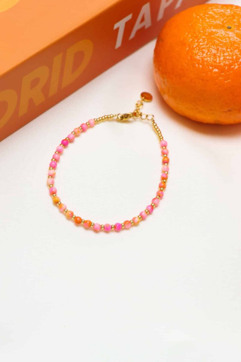 Strawberry sorbet bracelet gold