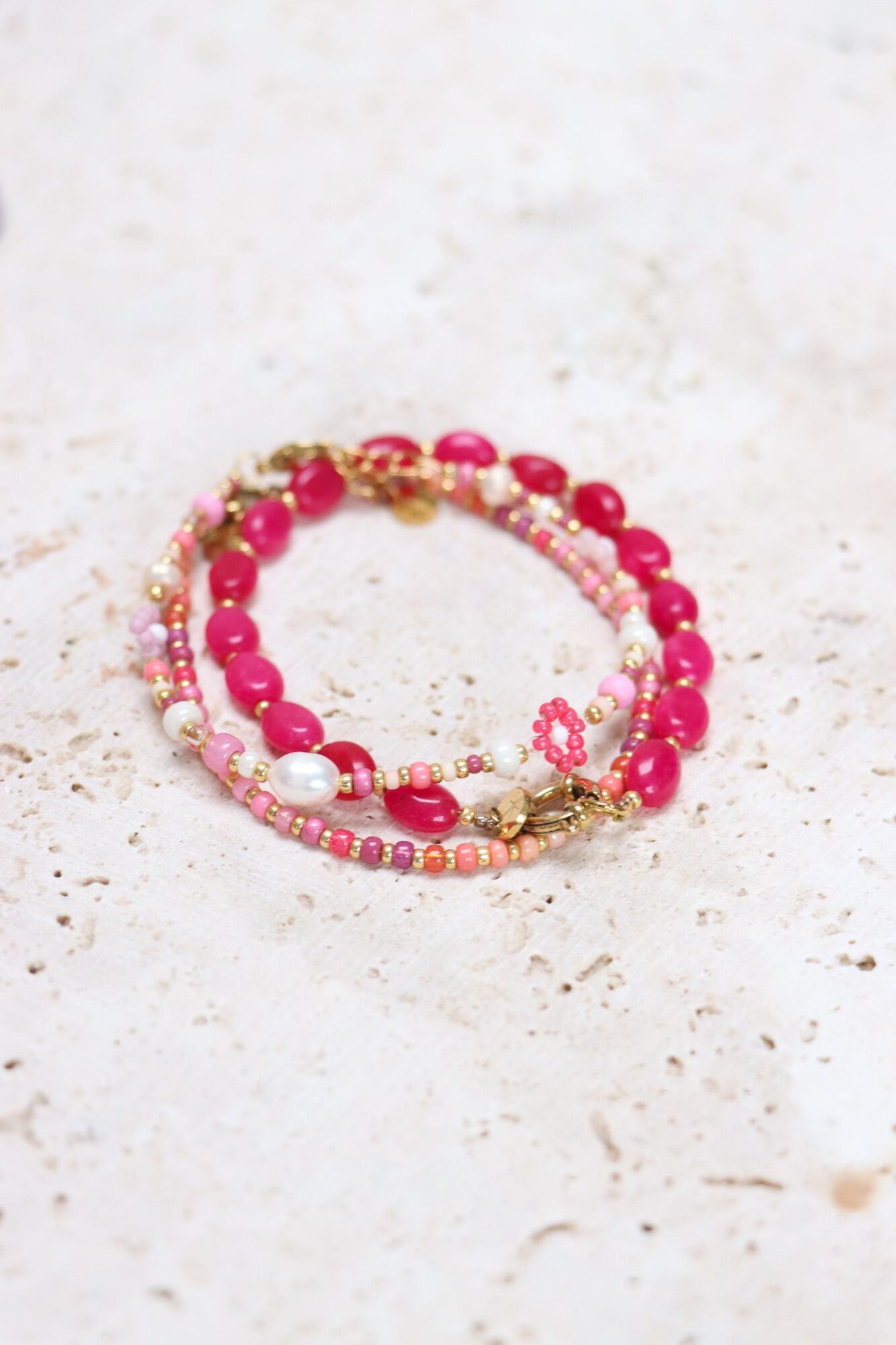 Summer flower bracelet gold