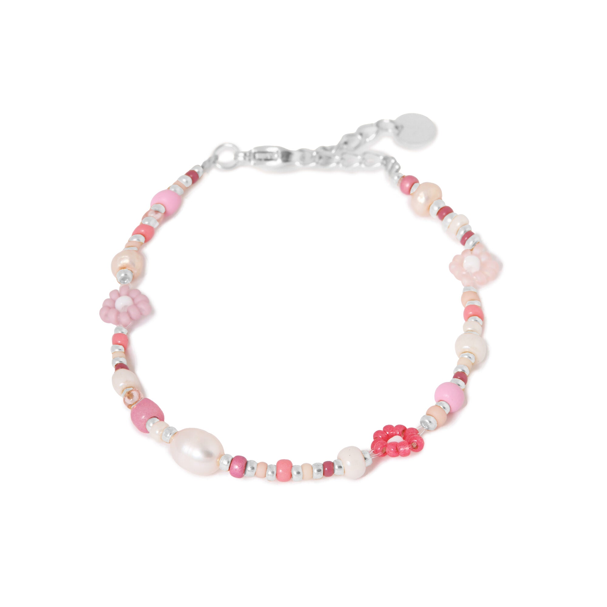 Summer flower bracelet silver