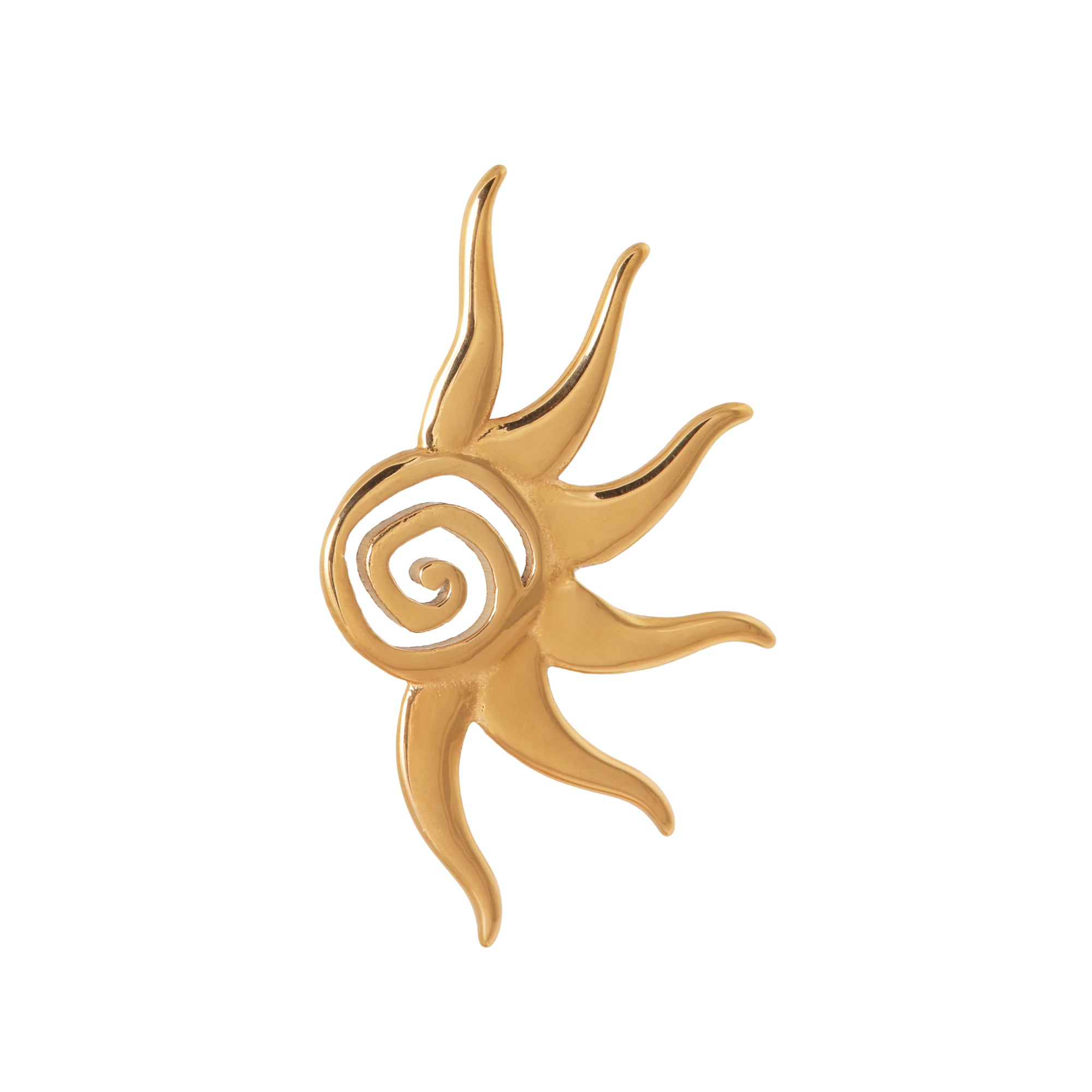 Sunflare hoop gold