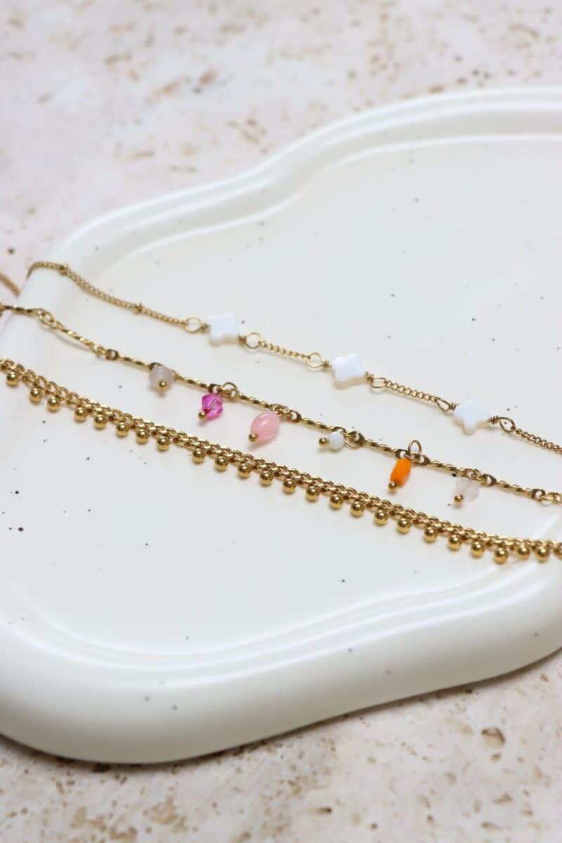 Sunny island anklet gold