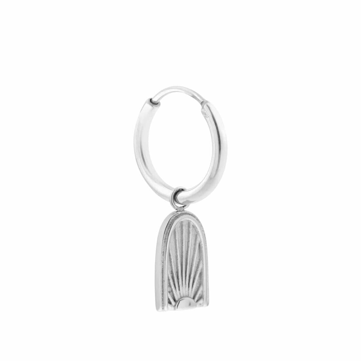 Sunrise hoop silver