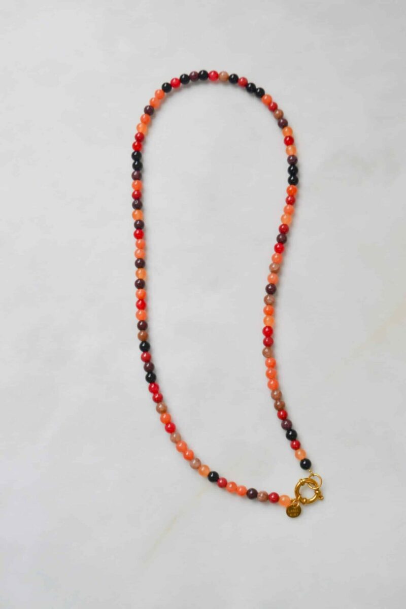 Sunset beads necklace gold