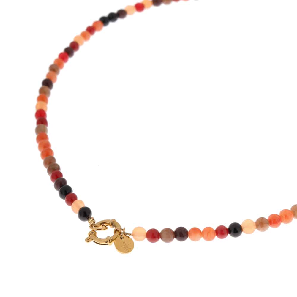 Sunset beads necklace gold