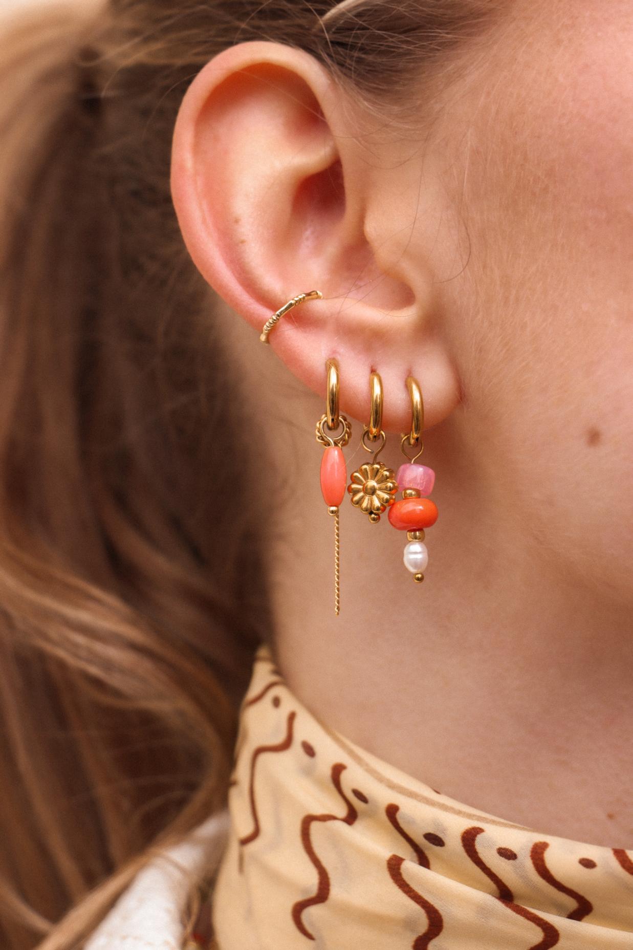 Sunset sorbet hoop gold
