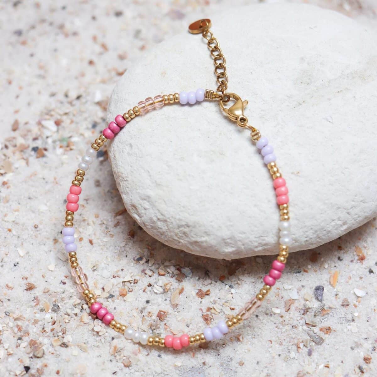 Sweet rainbow bracelet gold