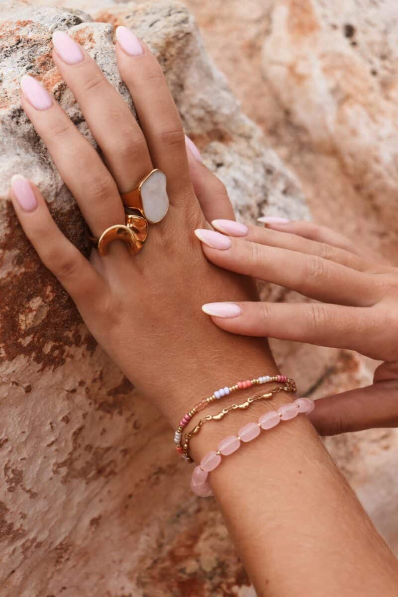 Sweet rainbow bracelet gold