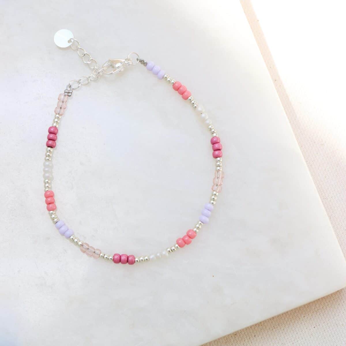 Sweet rainbow bracelet silver