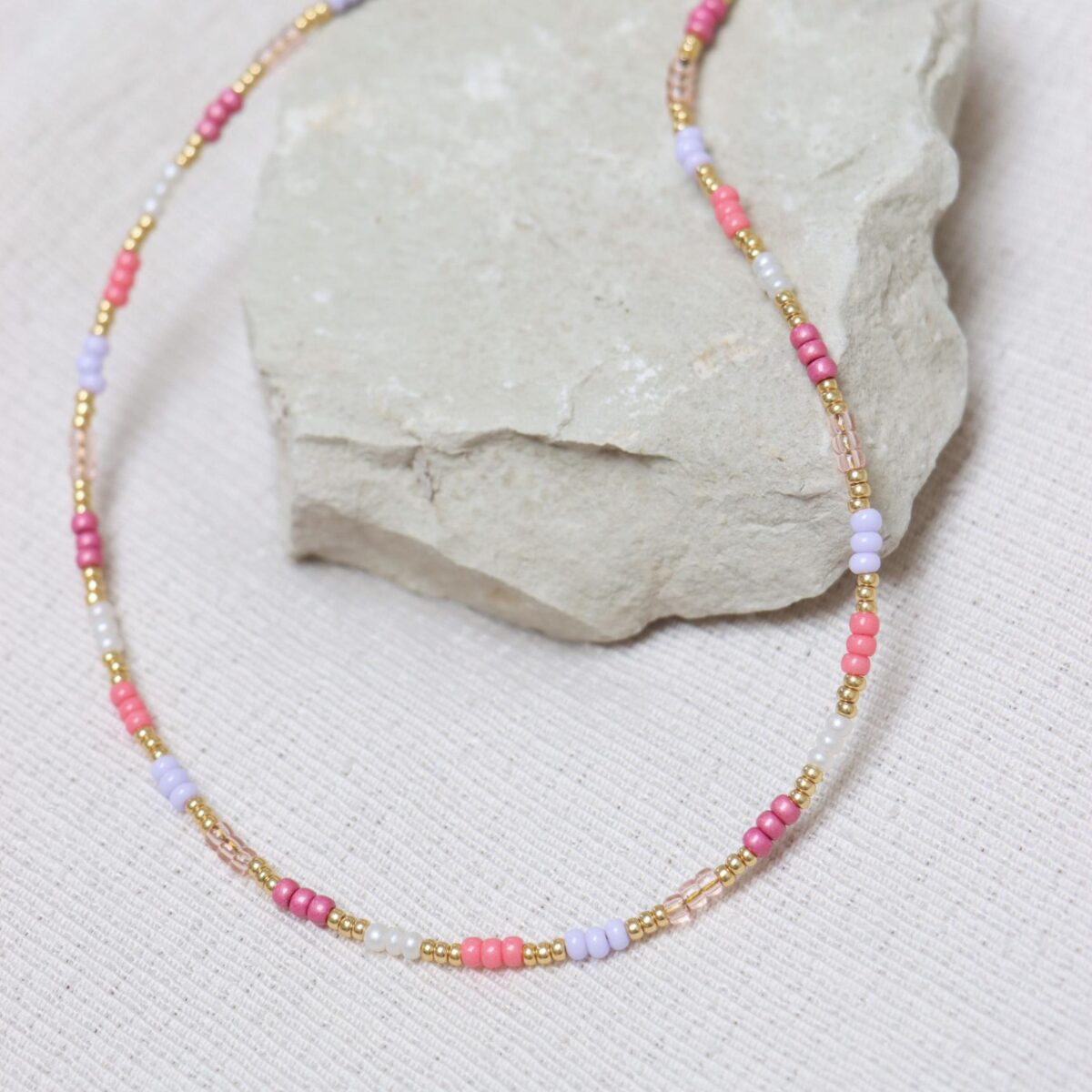 Sweet rainbow necklace gold