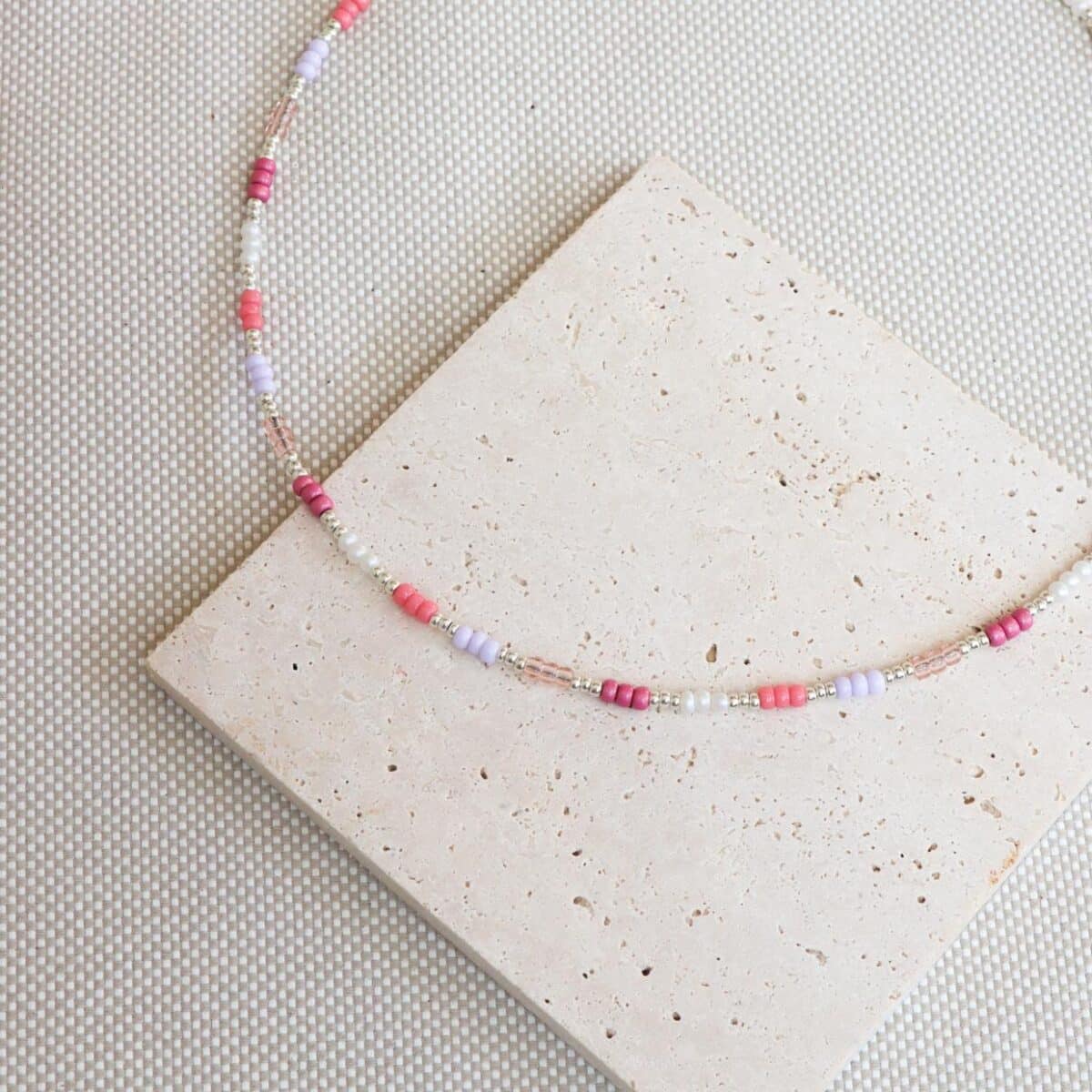 Sweet rainbow necklace silver