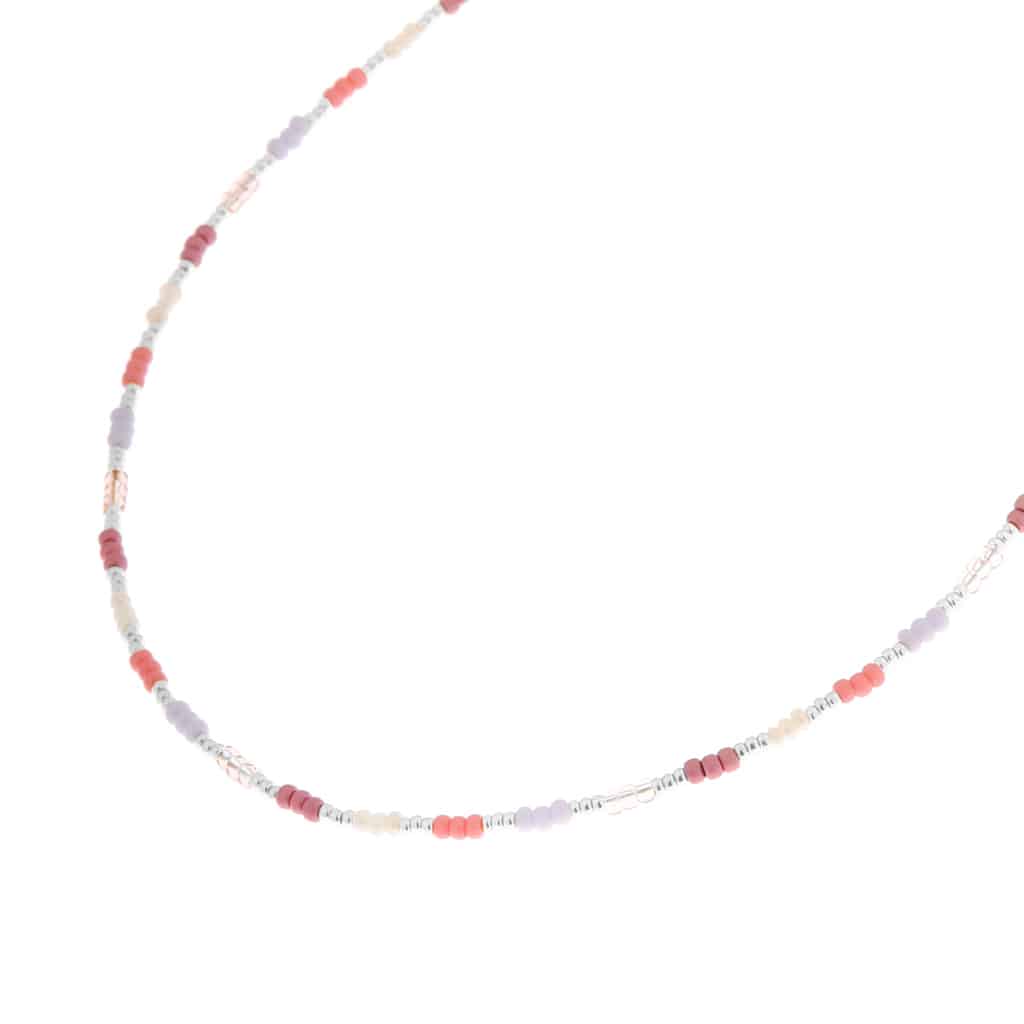 Sweet rainbow necklace silver