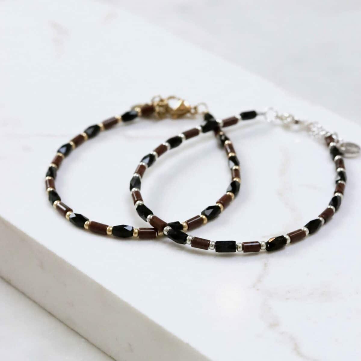 Terra black bracelet silver