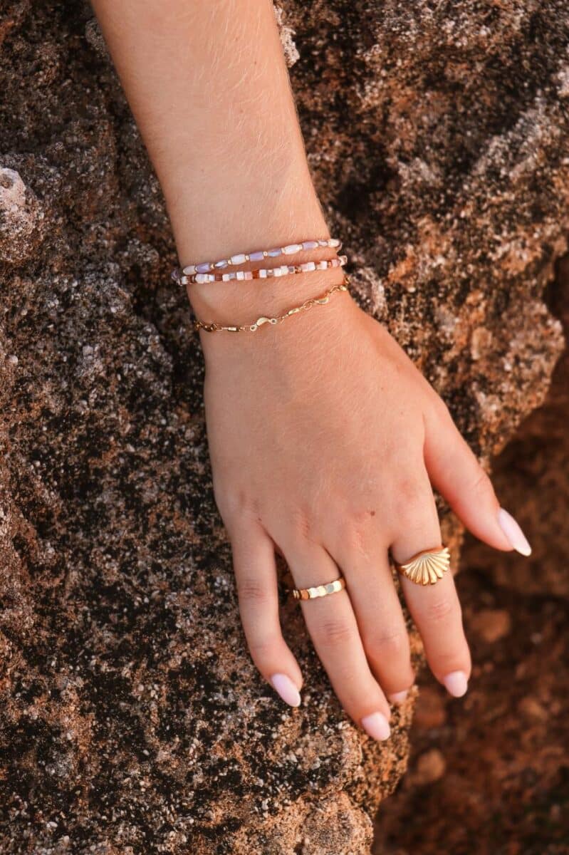 Terra lilac bracelet gold