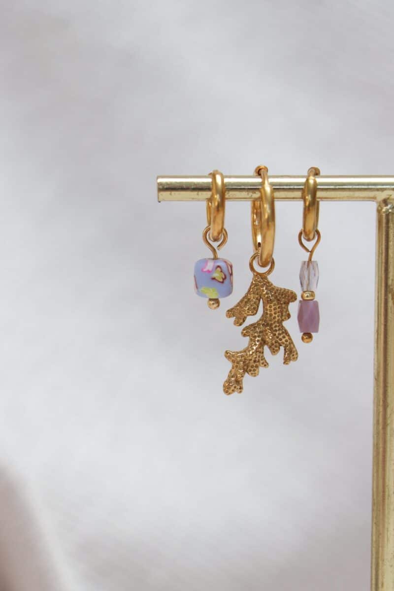 Terra lilac hoop gold