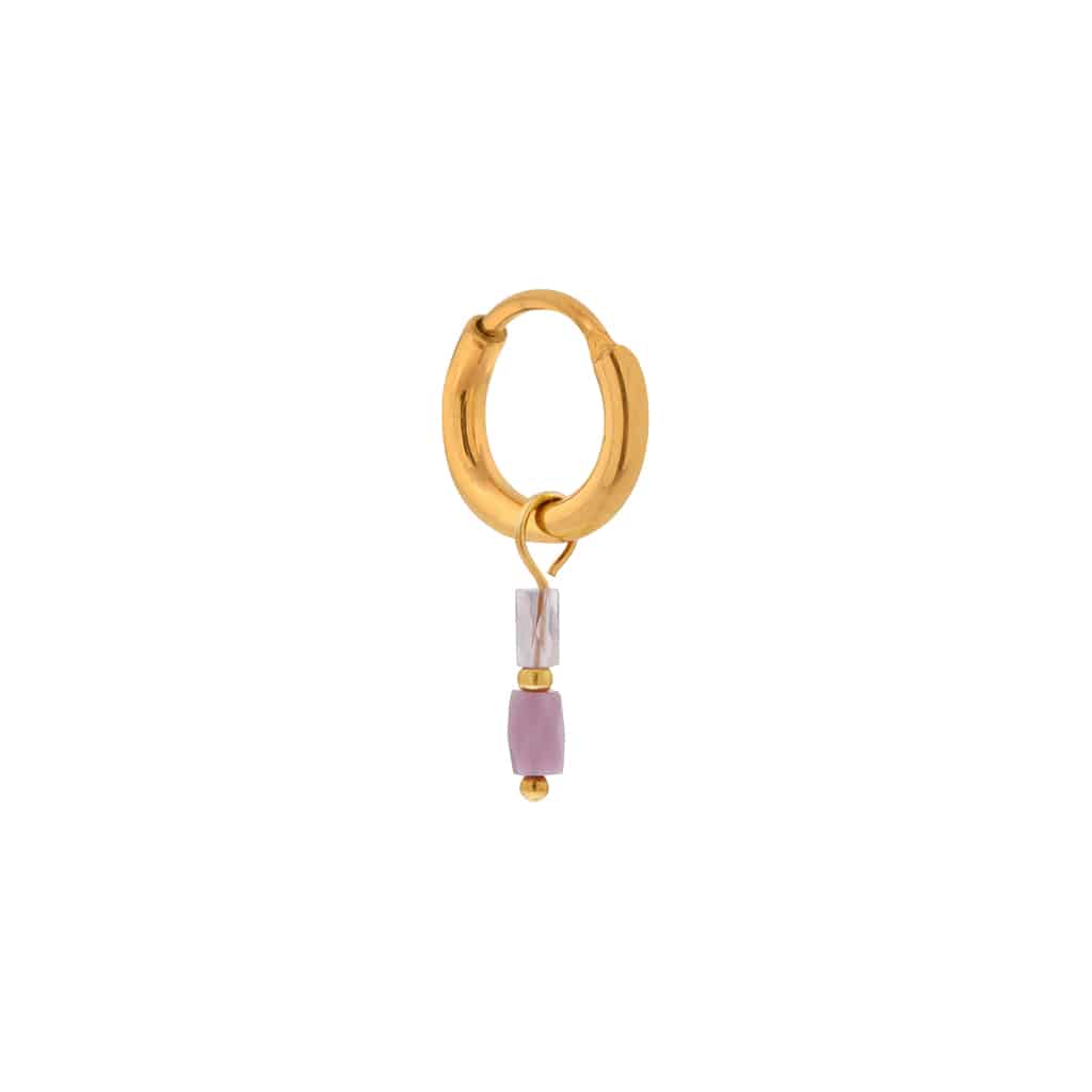 Terra lilac hoop gold