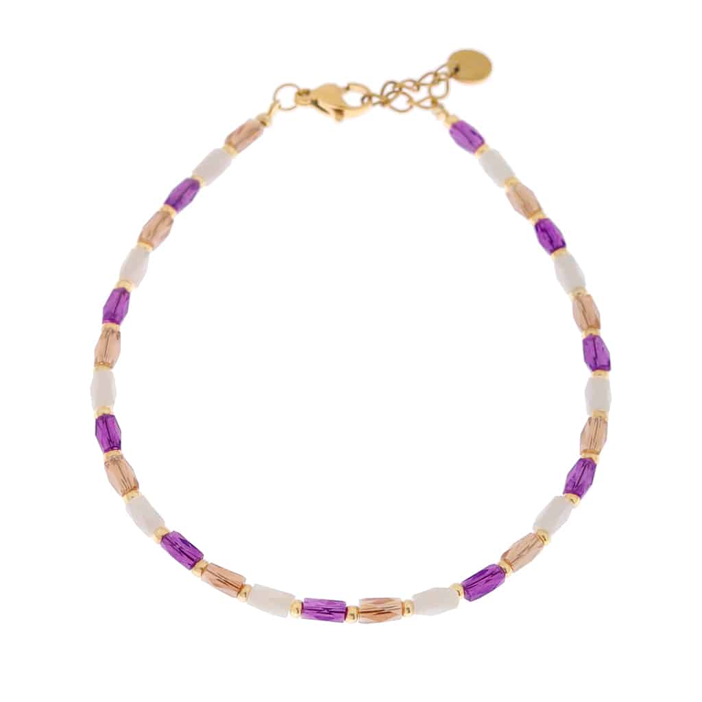 Terra purple anklet gold *