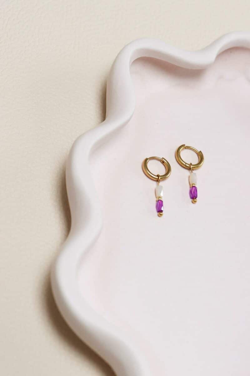 Terra purple hoop gold