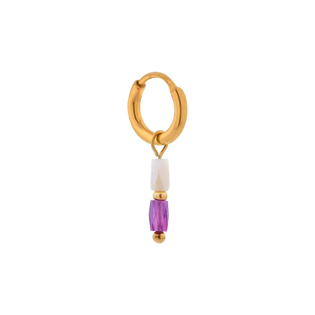 Terra purple hoop gold