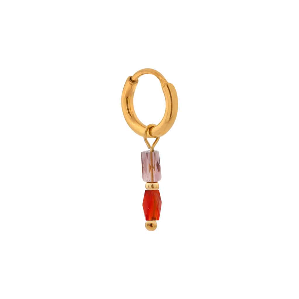 Terra red hoop gold