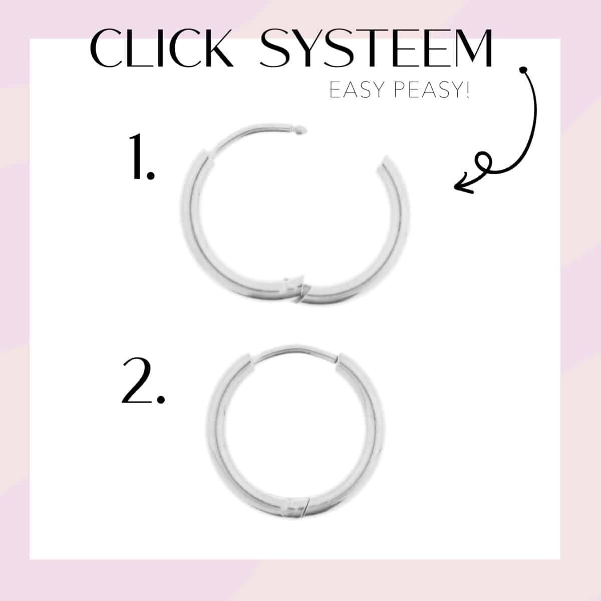 Terra red hoop silver