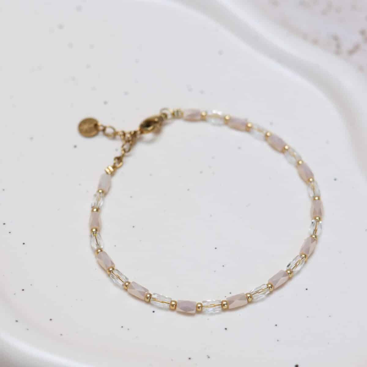 Terra white bracelet gold