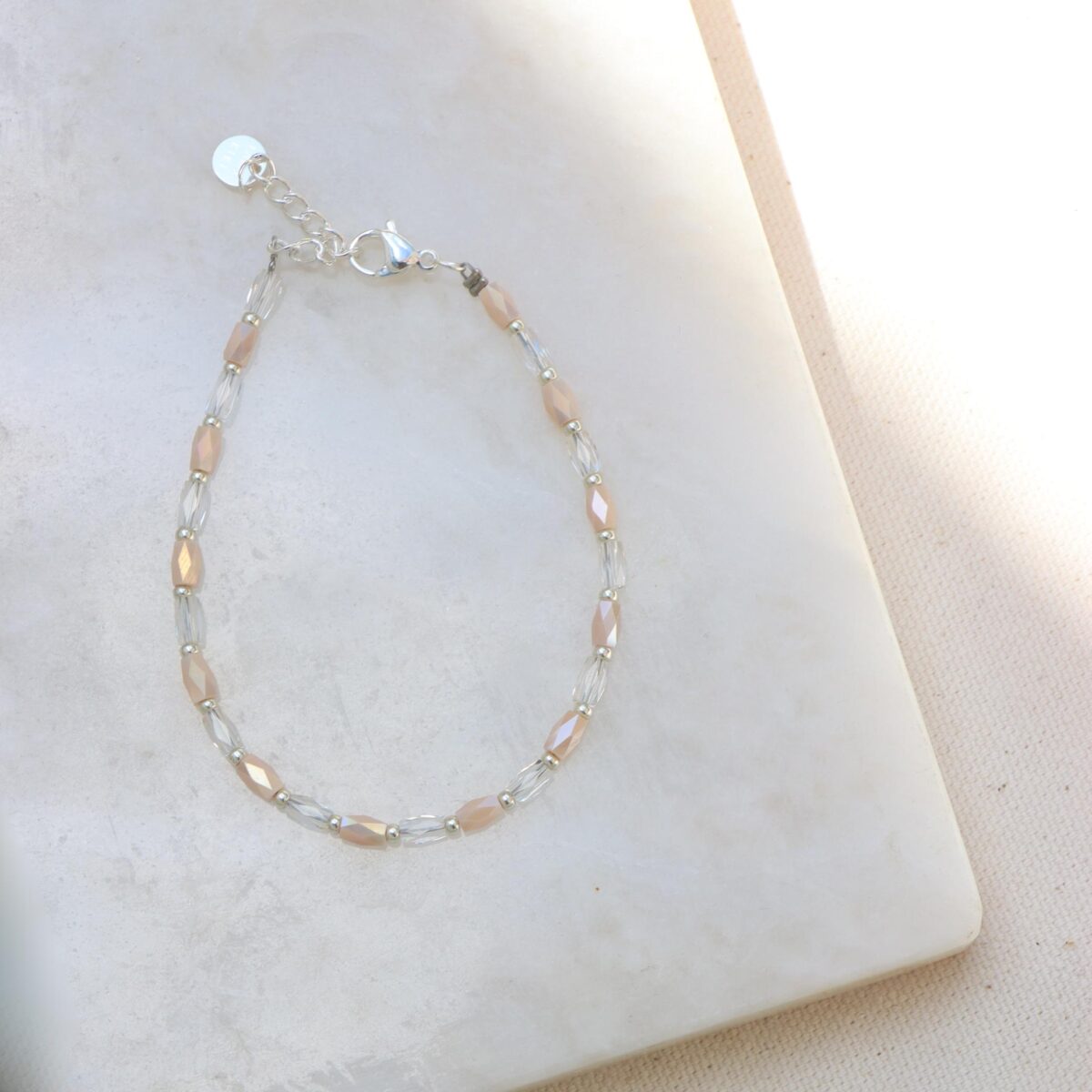 Terra white bracelet silver