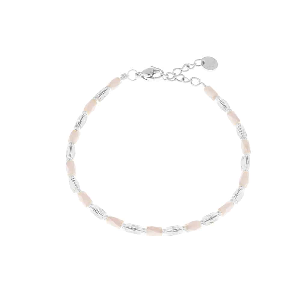 Terra white bracelet silver