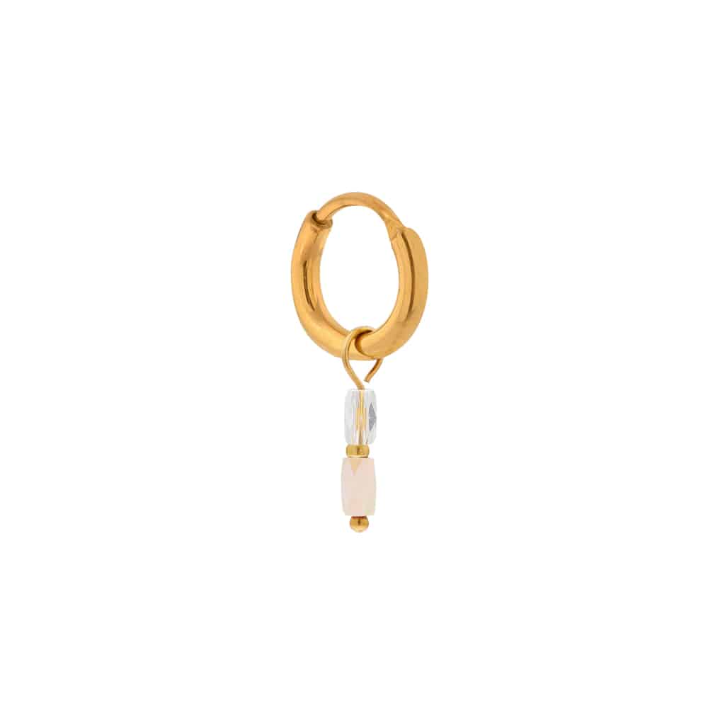 Terra white hoop gold