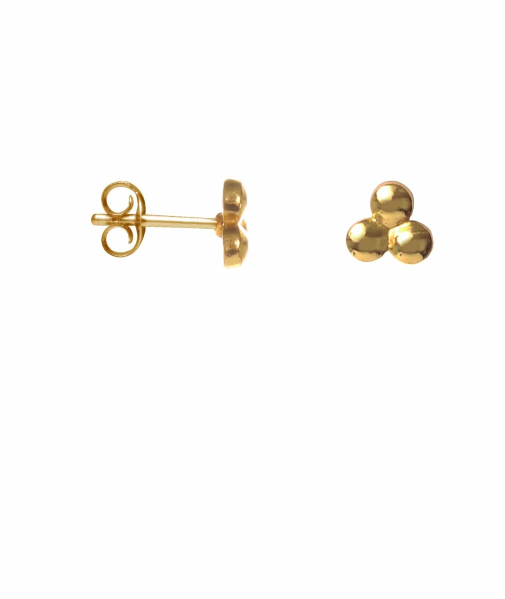 Triangle Dot Earring Gold