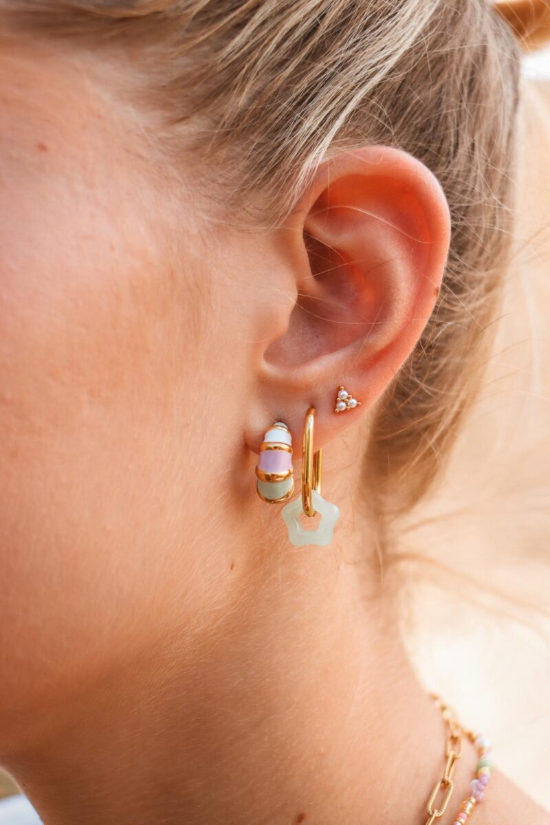 Triangle pearl gold