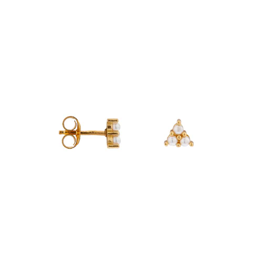 Triangle pearl gold