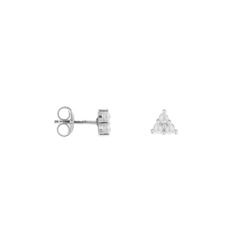 Triangle pearl silver