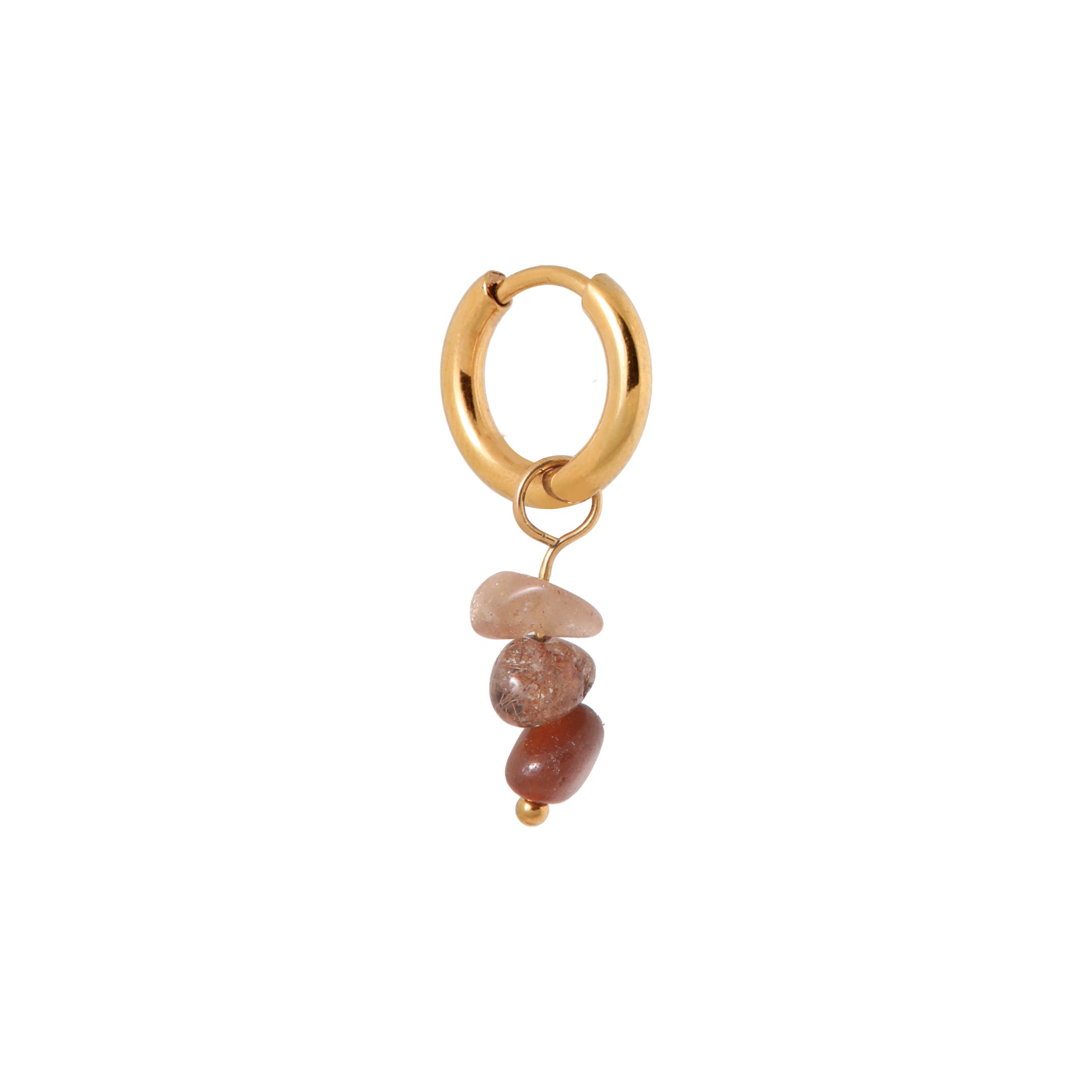 Triple rock hoop gold