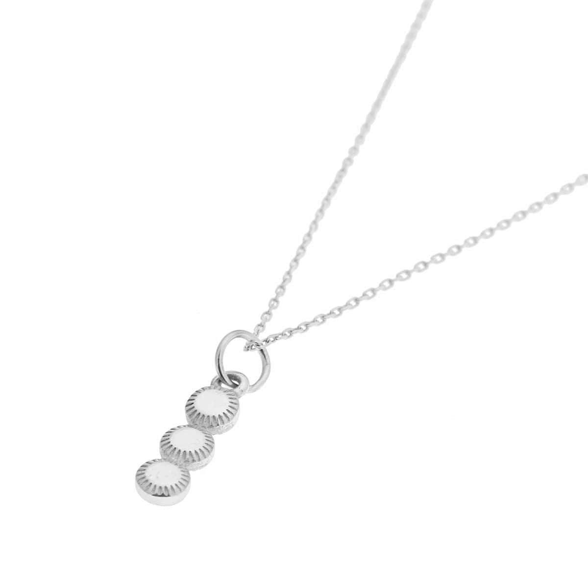 Triple sunny necklace silver