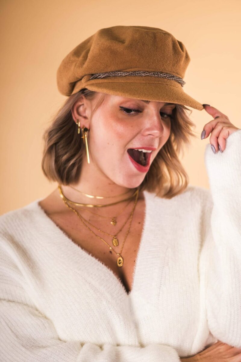 Triple Triangle Gold Necklace