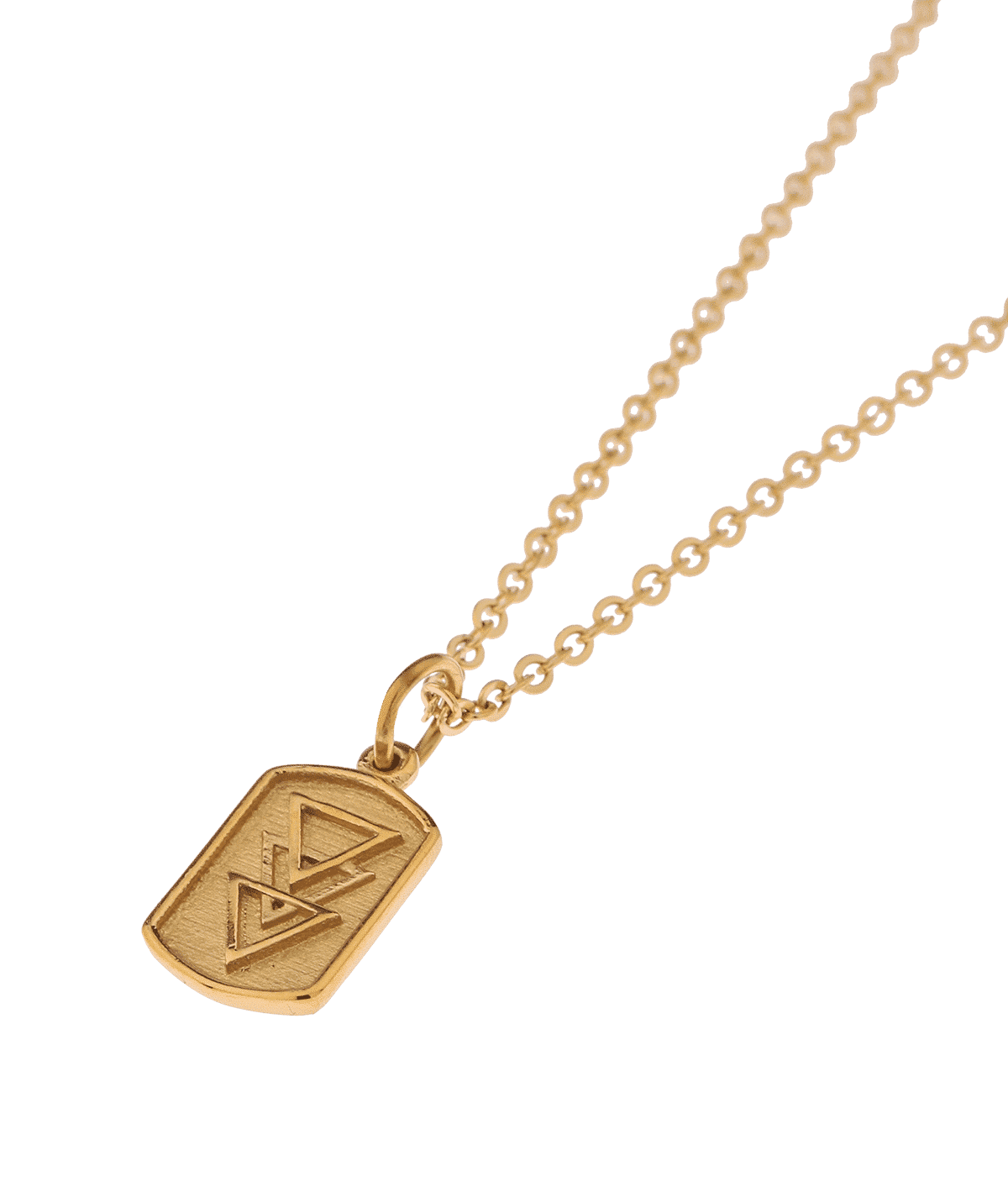Triple Triangle Gold Necklace