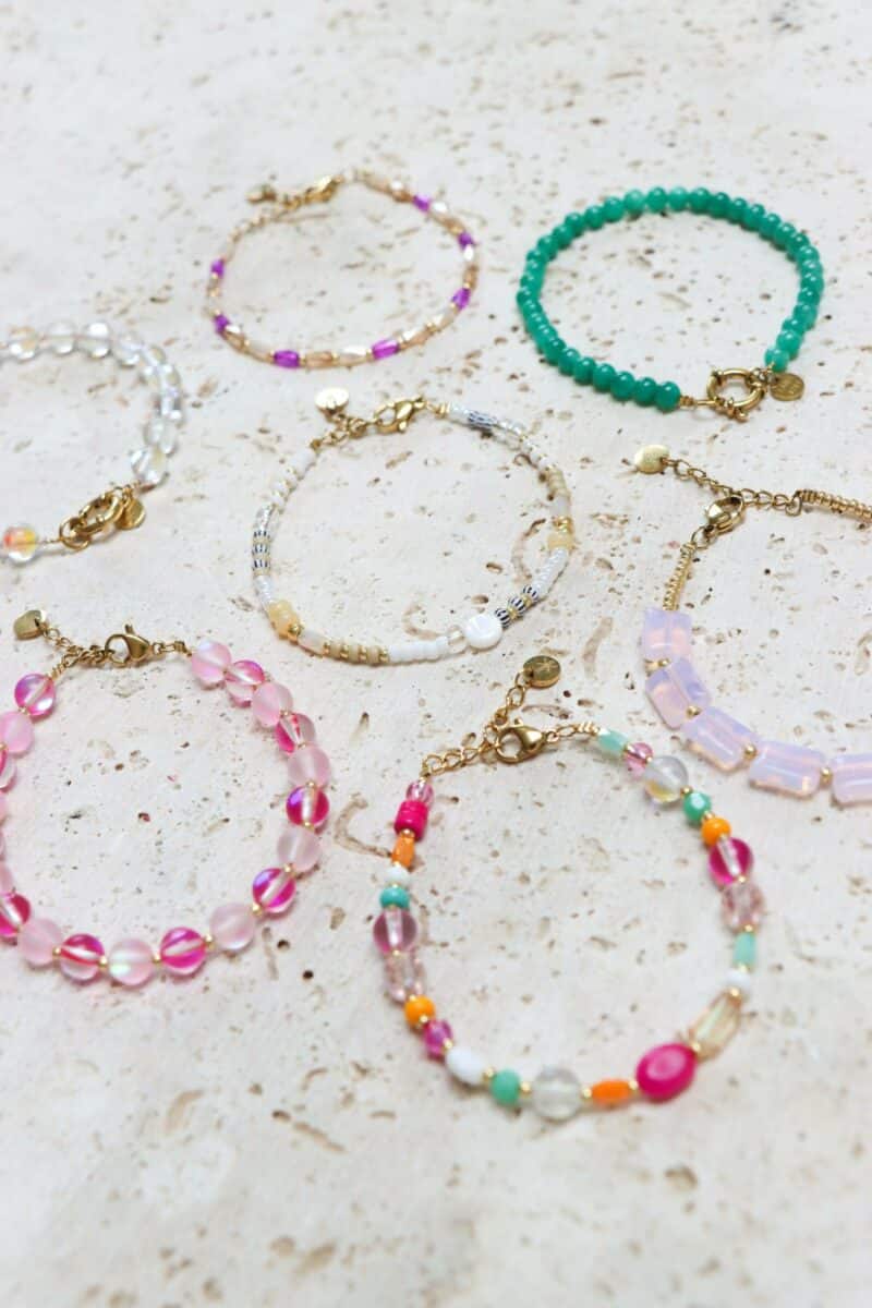 Tropical blossom bracelet gold